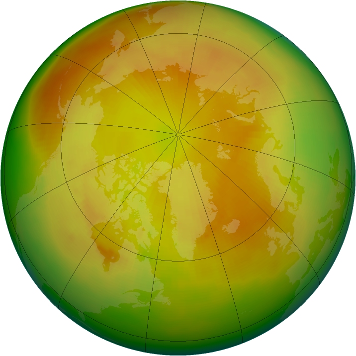 Arctic ozone map for May 1979